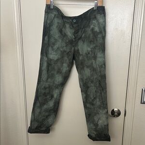 Anthropologie Hei Hei Green Tie-Dye Pants